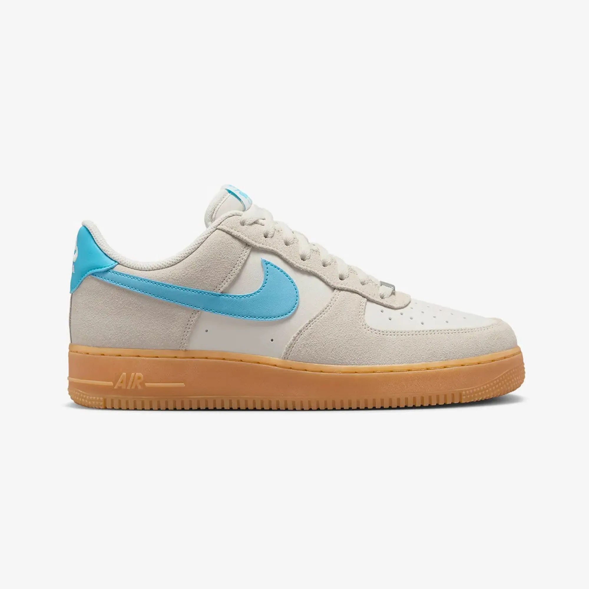 Cloud Feel NIKE | AIR FORCE 1 '07 LV8 { PHANTOM/BALTIC BLUE-GUM YELLOW