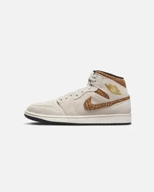 Water Edge Jordan Air Jordan 1 Mid SE "Brown Elephant" Light Orewood Brown/White