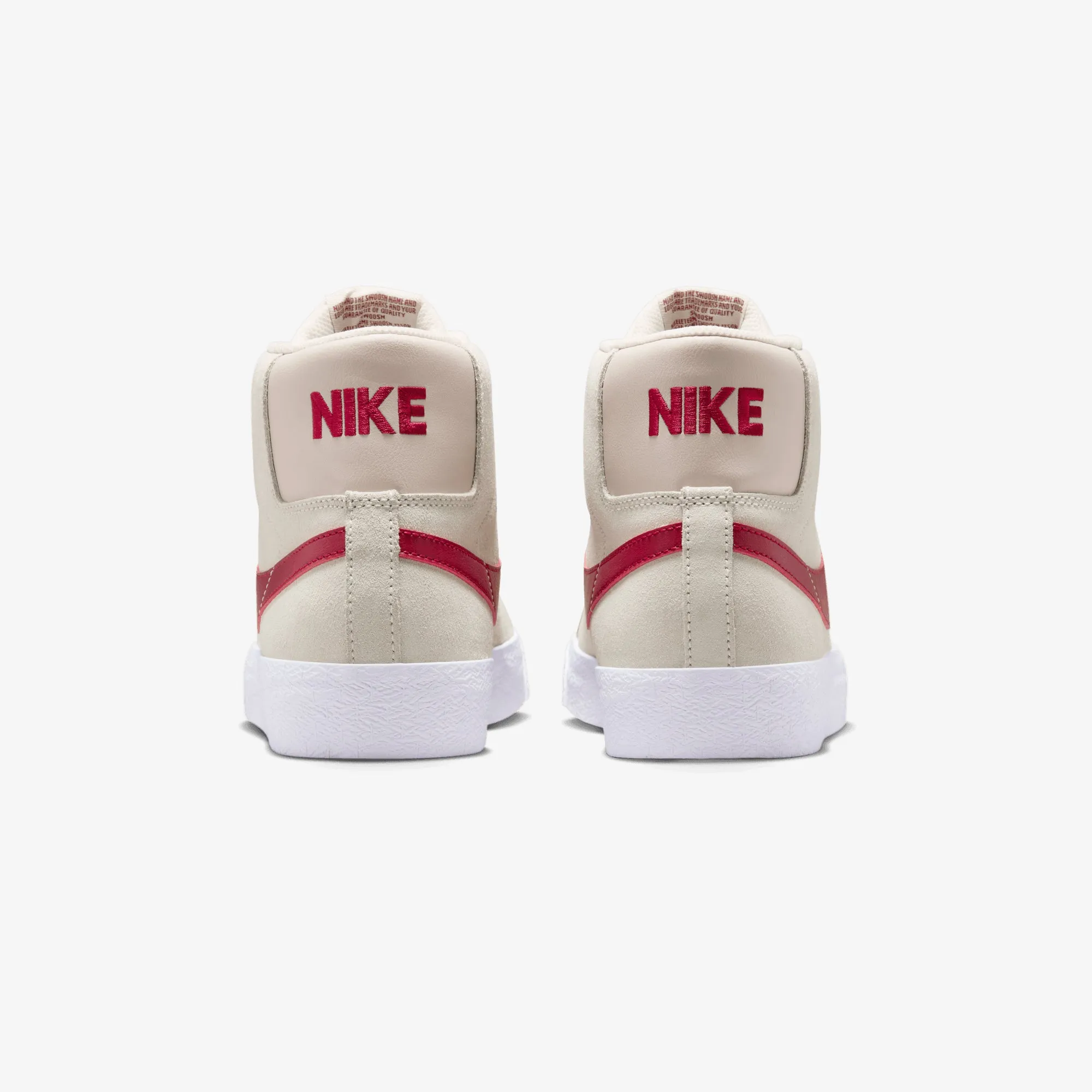 Every Fit Walk Casual Nike | SB ZOOM BLAZER MID { PALE IVORY/NOBLE RED-SILT RED-WHITE
