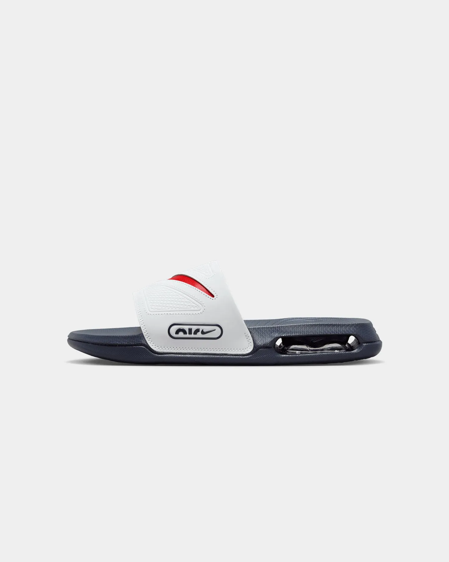 Nike Air Max Cirro Slides Photon Dust/University Red Arch Support Wellness Seekers