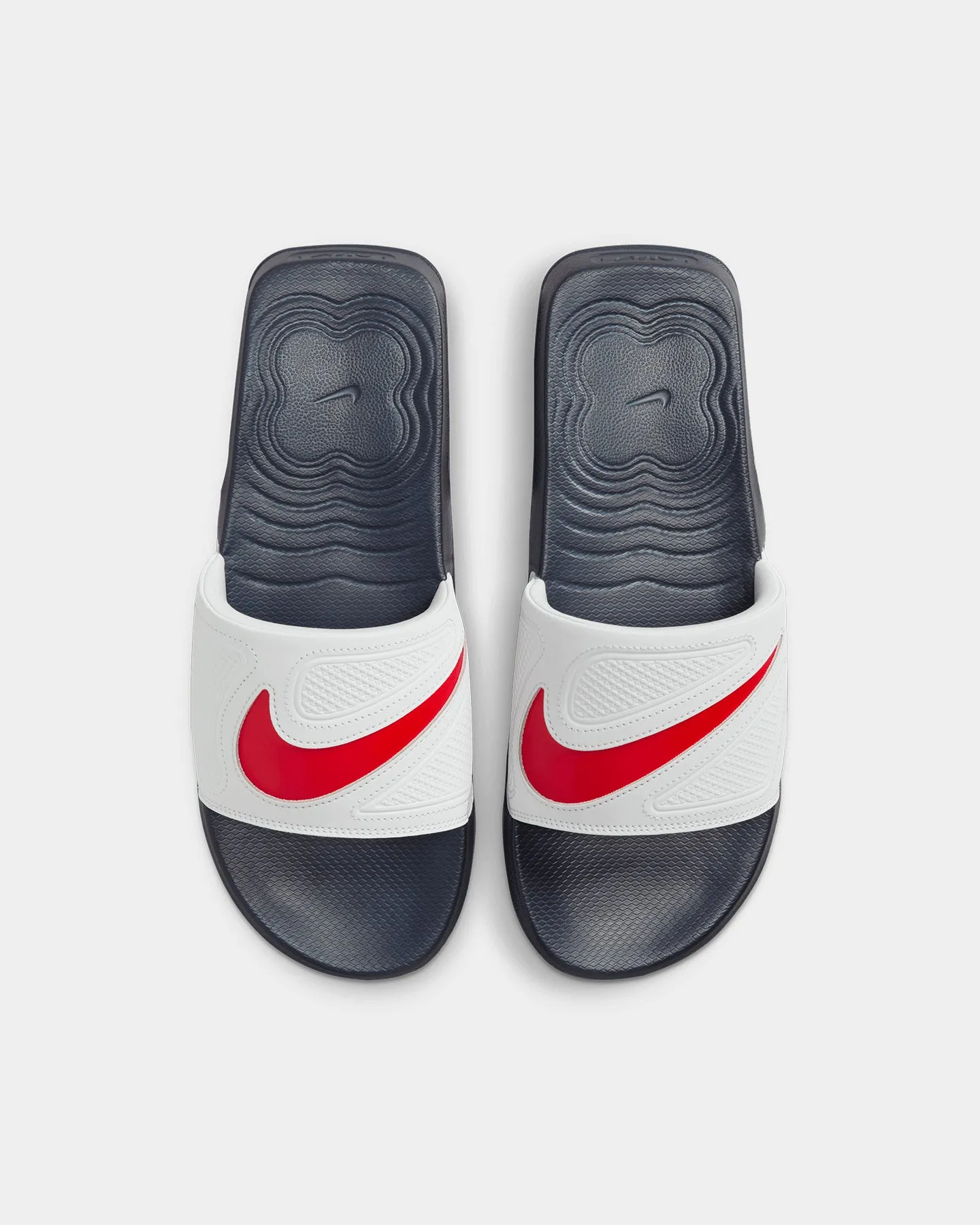 Nike Air Max Cirro Slides Photon Dust/University Red Leg Long