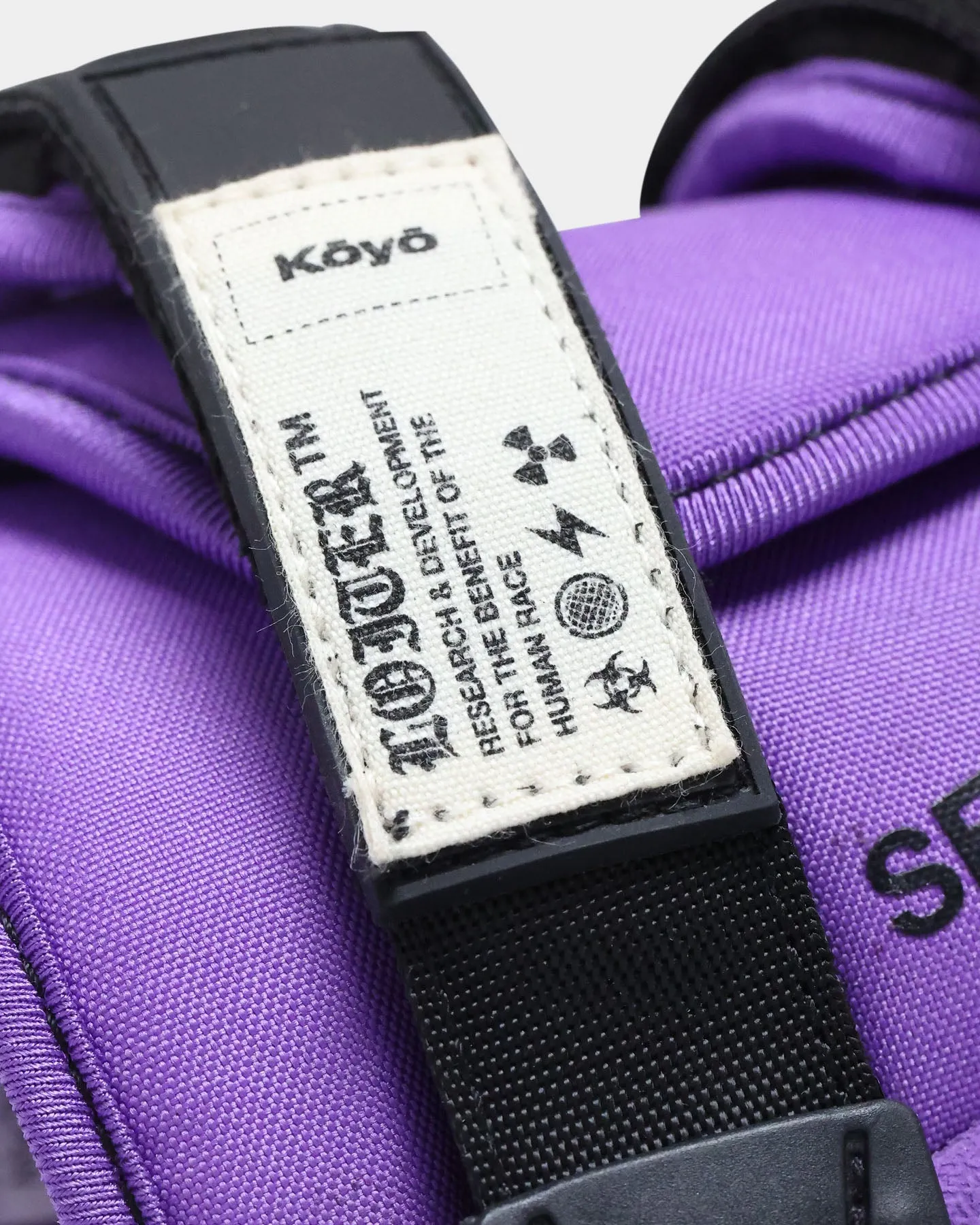 Seichi X Loiter Koyo Slides Purple/Black Comfort Walk Silver Shine