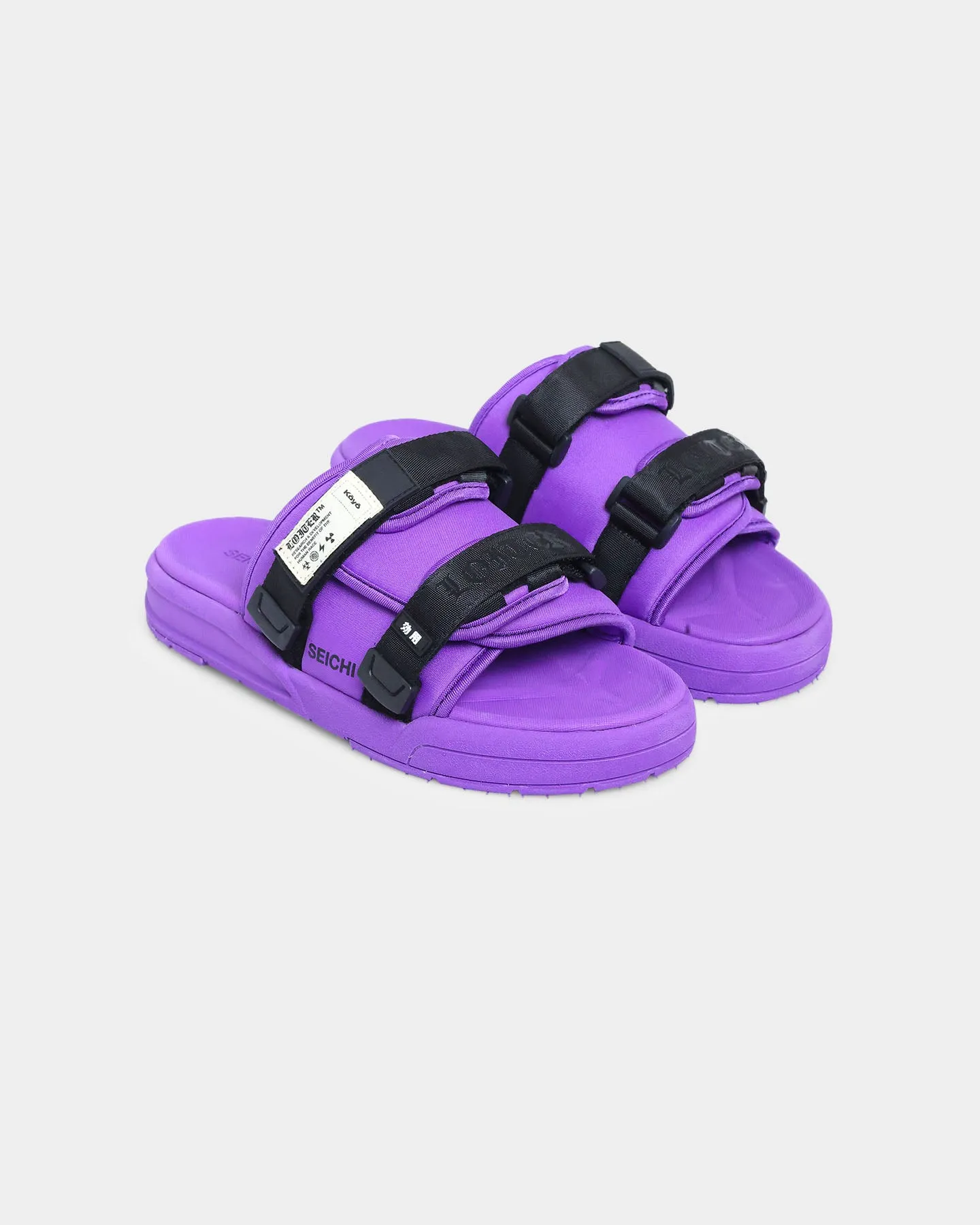 Seichi X Loiter Koyo Slides Purple/Black Urban Style