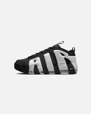 Low Top Nike Air More Uptempo Low Black/Photon Dust-Metallic Silver