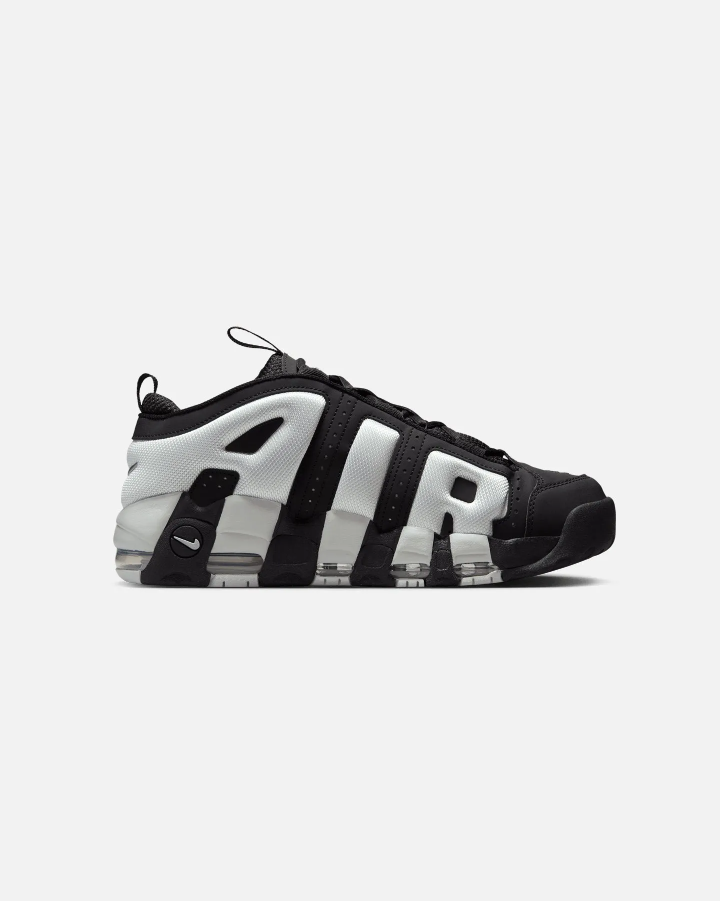 Nike Air More Uptempo Low Black/Photon Dust-Metallic Silver City Bright Shock Absorbing