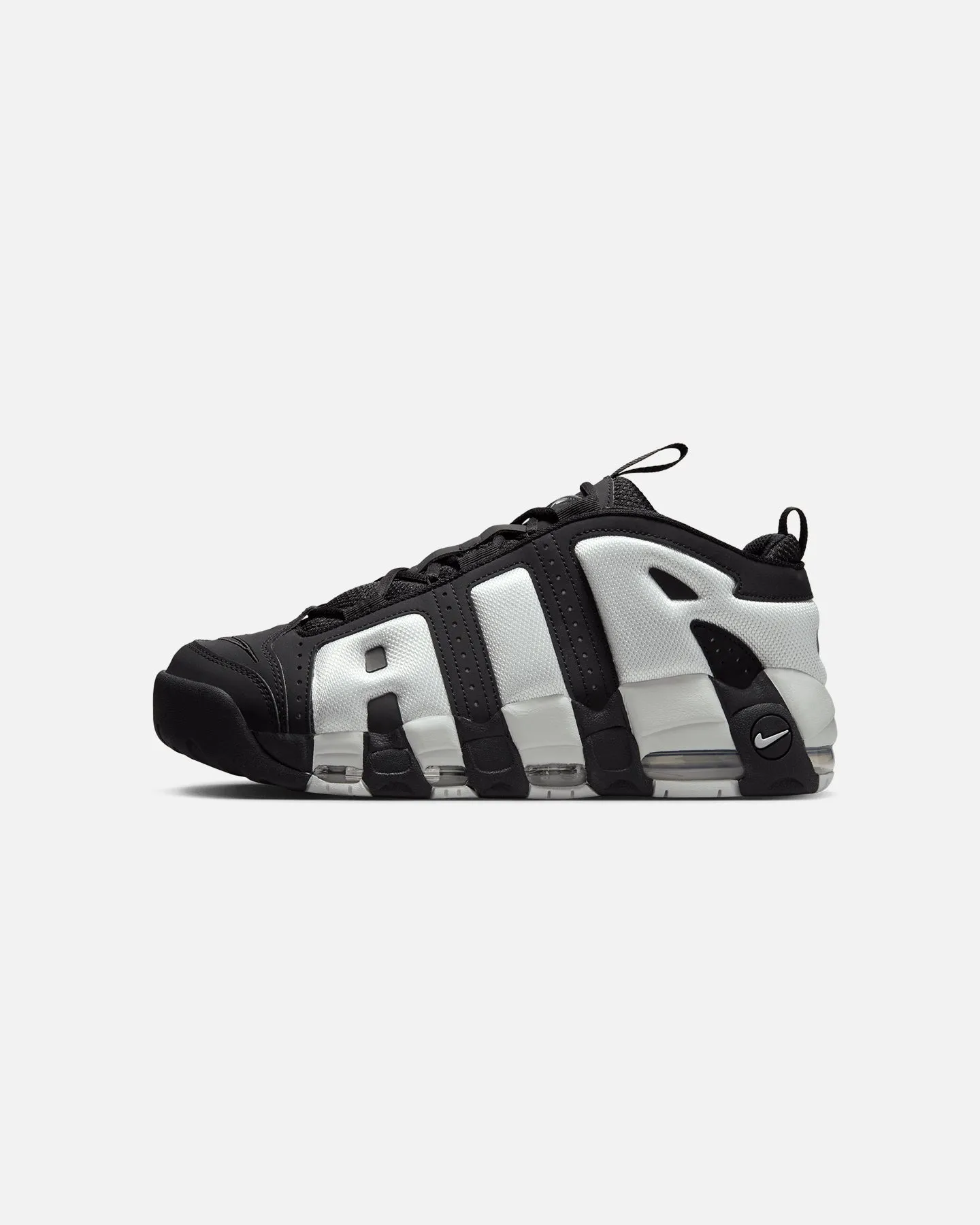 Low Top Nike Air More Uptempo Low Black/Photon Dust-Metallic Silver
