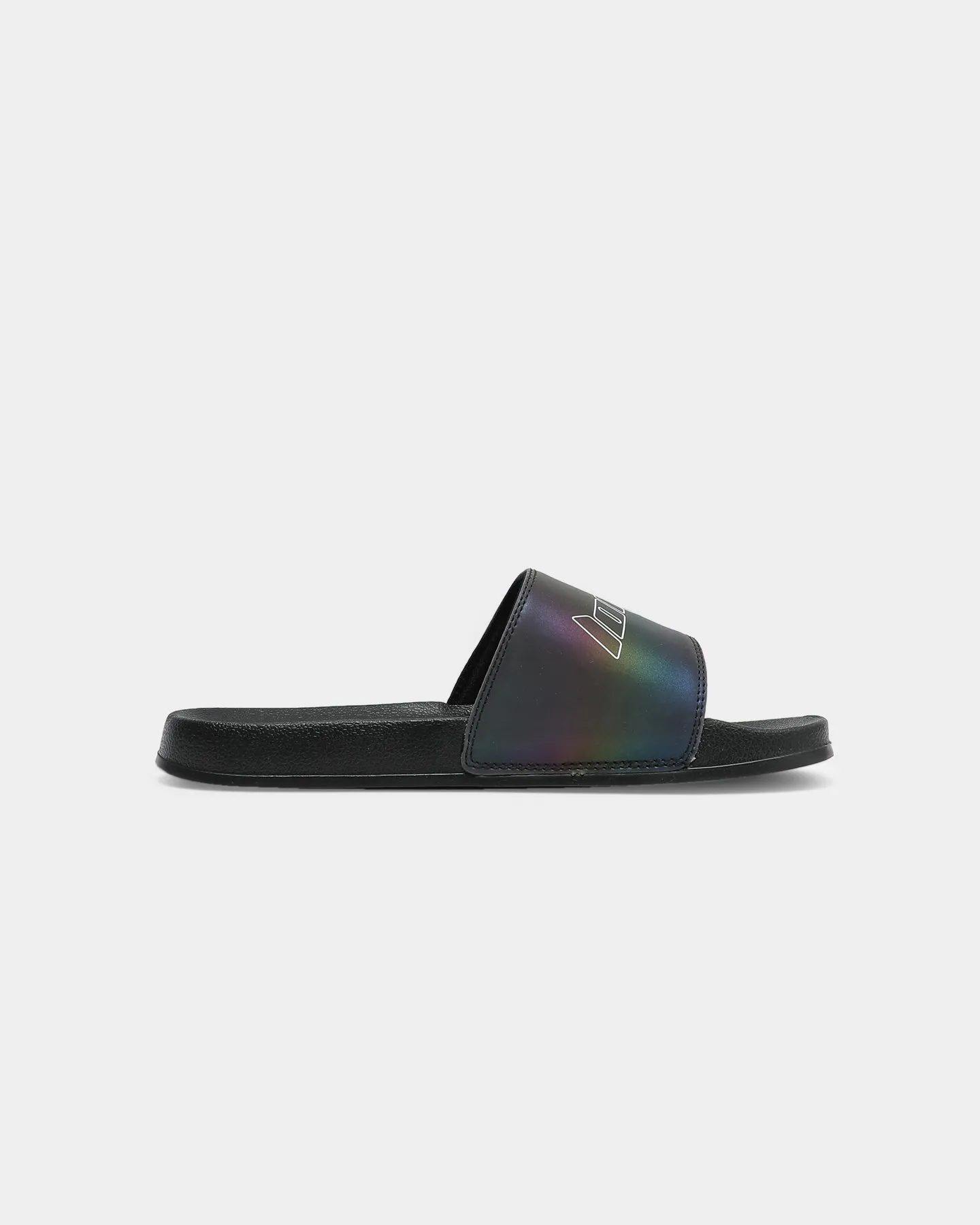 Loiter Reflective Slide Black/Rainbow Reflective Snow Ride