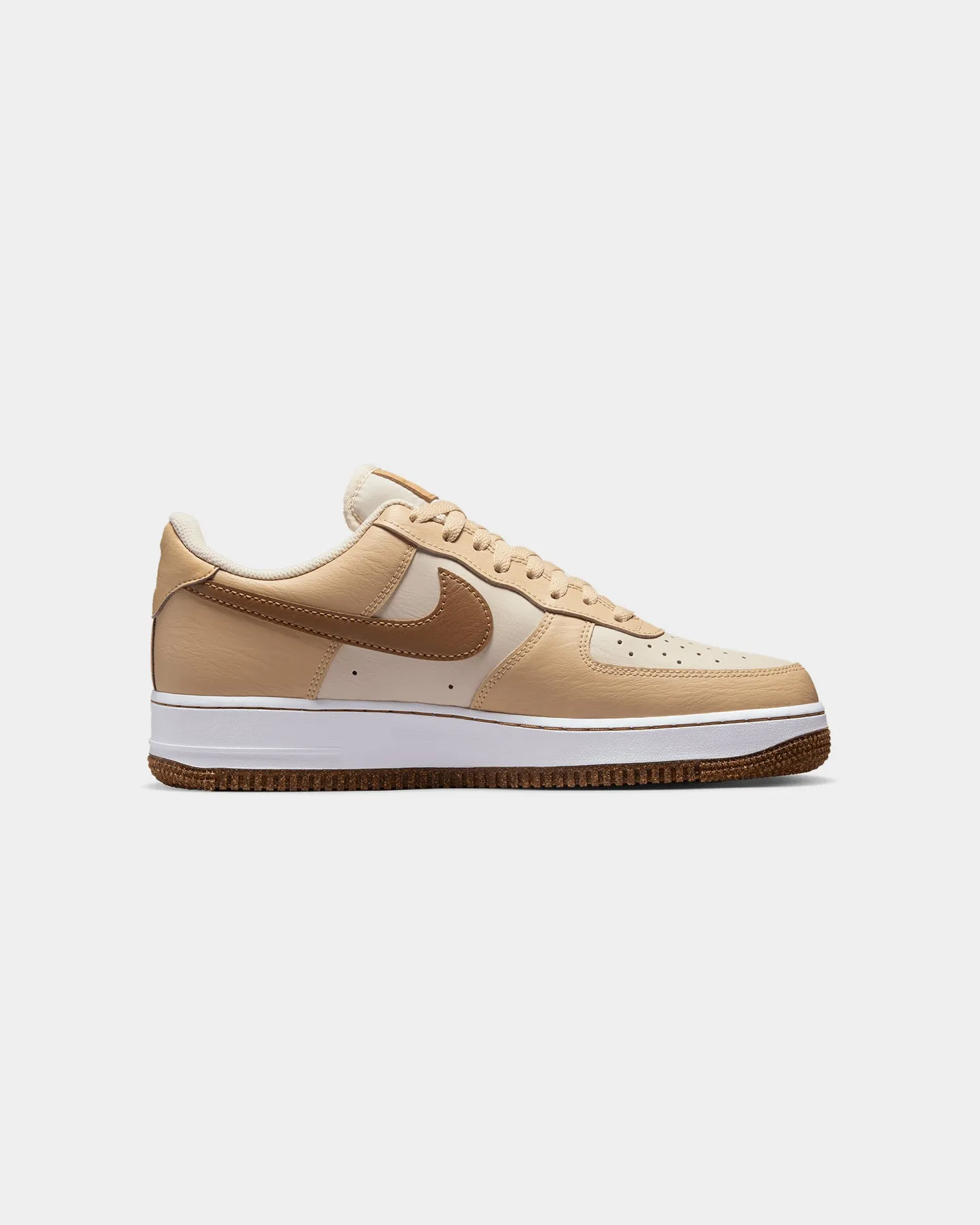 Durable Build Minimalist Fans Silent Walk Nike Air Force 1 '07 EMB "Inspected By Swoosh" Pearl White/Ale