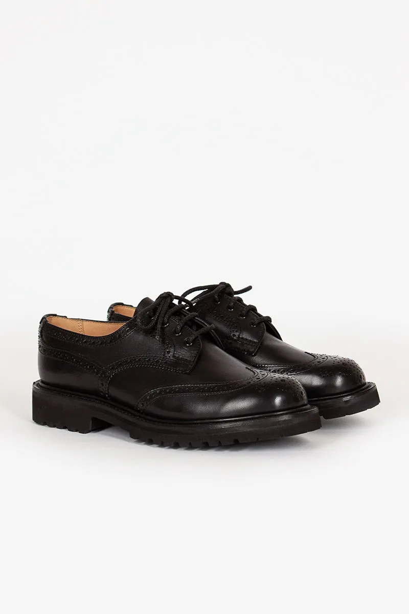 Breathable Lining Anne Leather Brogue Black