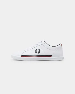 Stretchable Material Fred Perry Baseline White