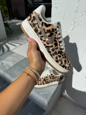 Weather Friendly Pet Pace Special Edition Leopard Swarovski Womens Nike Air Force One