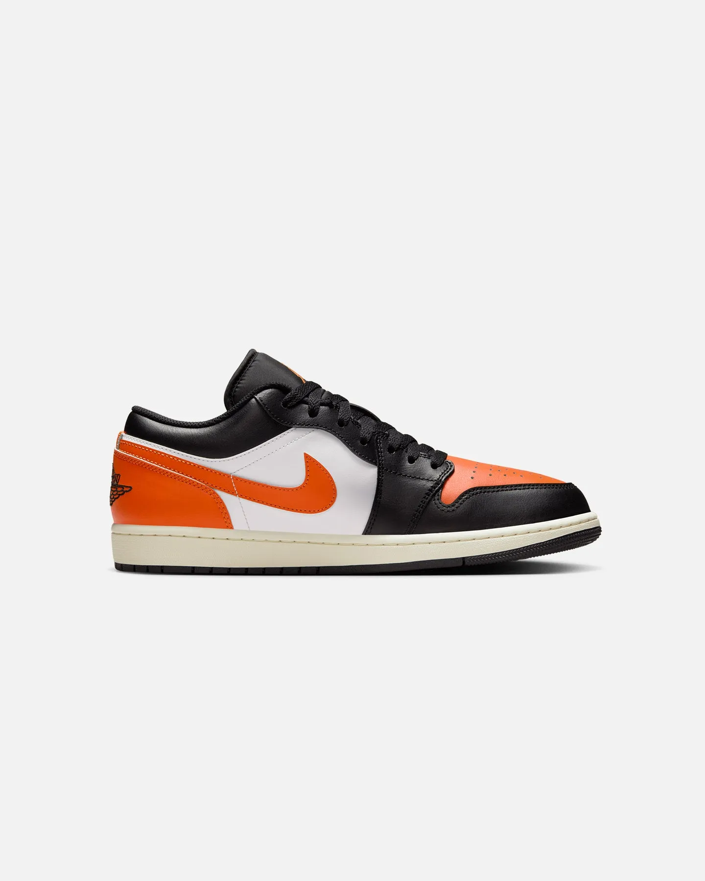 Jordan Air Jordan 1 Low "Shattered Backboard" Black/Starfish-White/Sail Fashion Basics Weekend Walk