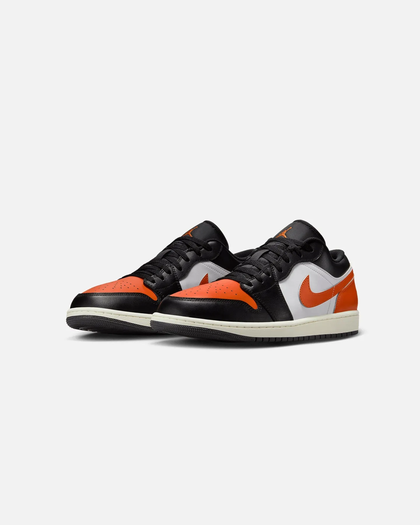 Flexible TPU Shank Jordan Air Jordan 1 Low "Shattered Backboard" Black/Starfish-White/Sail