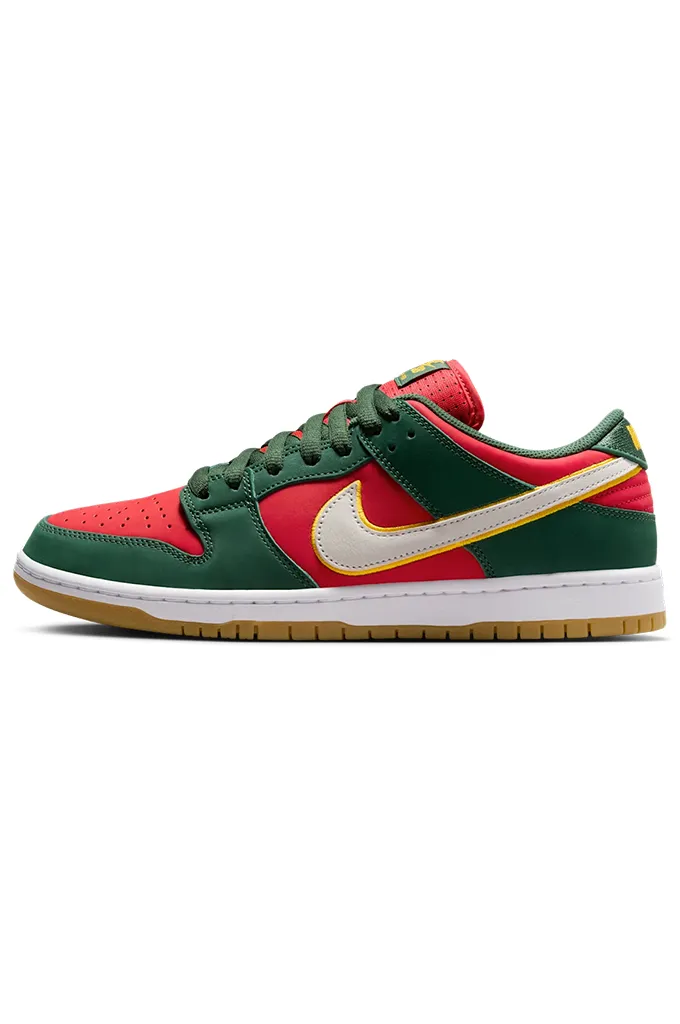 Ankle Support Arch Support Health Focused Nike SB Dunk Low Pro PRM 'Fir And Fire Red' Skate Shoes