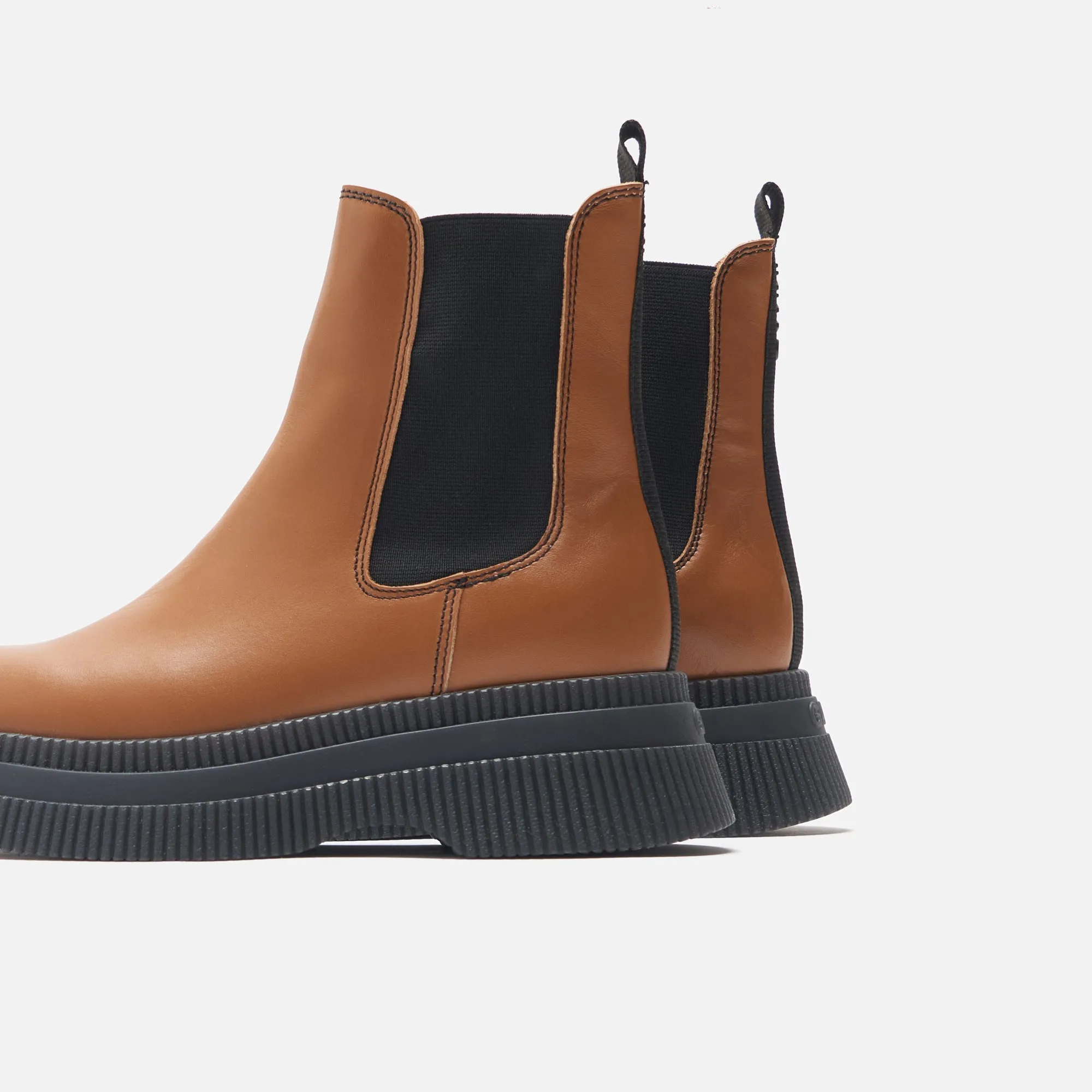 Strong Mood Air Move Ganni Creepers Chelsea Boot - Brown