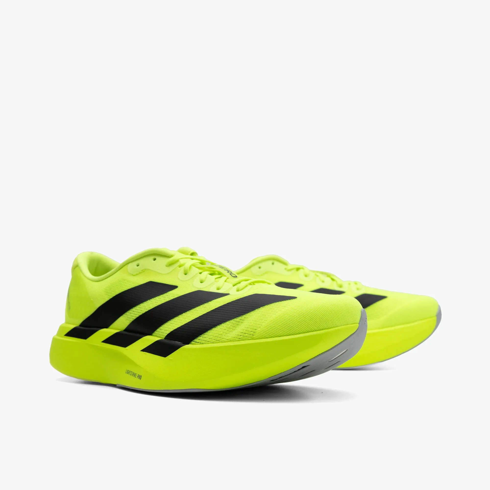 daytime running adidas Adizero EVO SL Lucid Lemon / Core Black - Metallic Silver