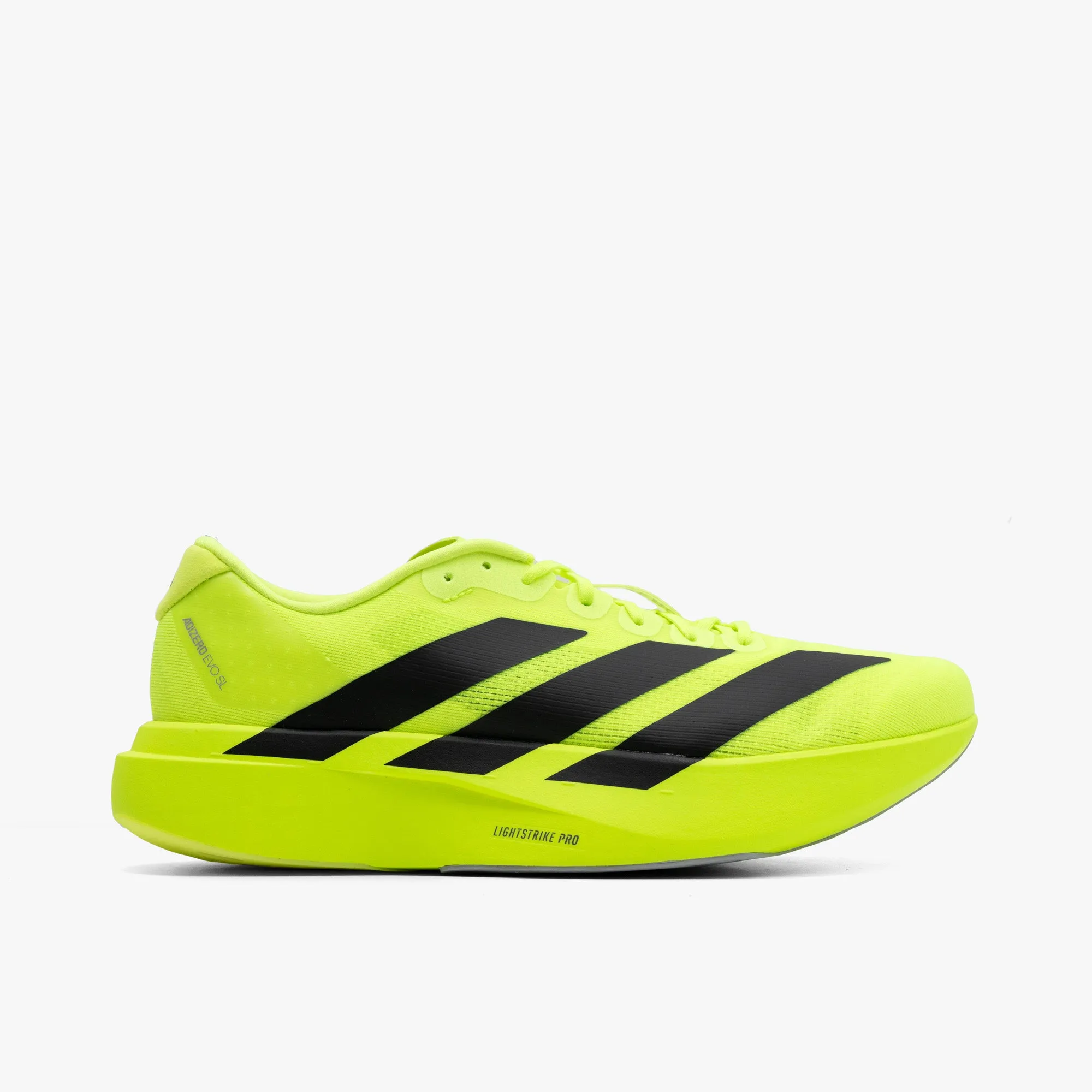 Competitive adidas Adizero EVO SL Lucid Lemon / Core Black - Metallic Silver