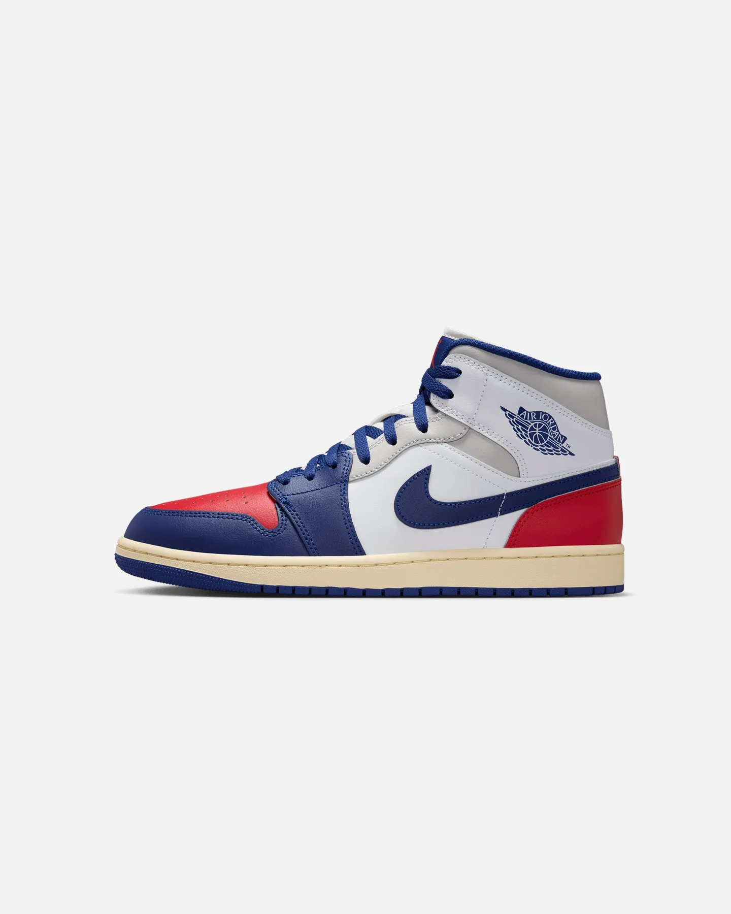 Jordan Air Jordan 1 Mid "Obama" White/Royal Neutral Colorway Sustainable Production Methods