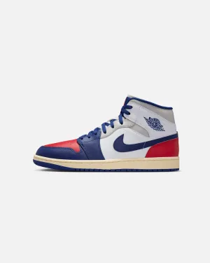 Jordan Air Jordan 1 Mid "Obama" White/Royal Neutral Colorway Sustainable Production Methods