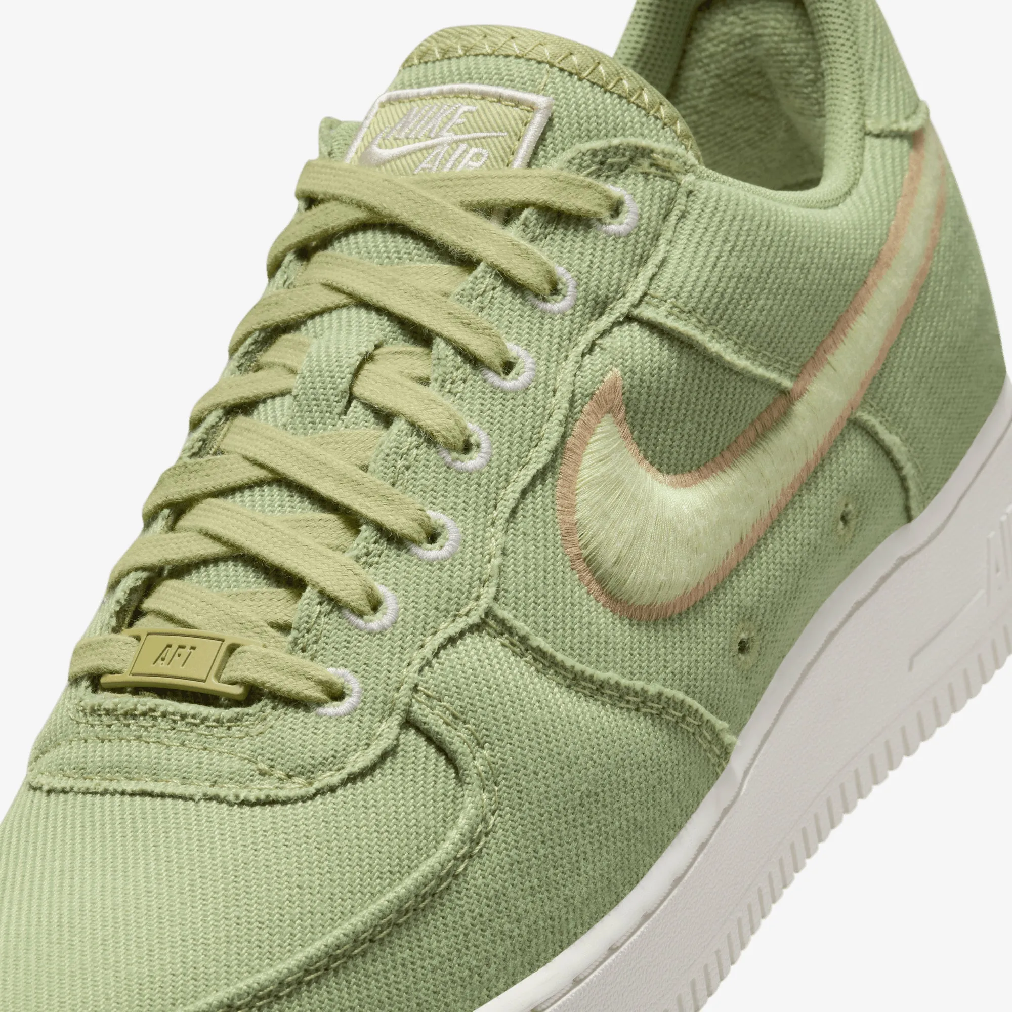 NIKE | AIR FORCE 1 LOW CANVAS { DUSTY OLIVE/OLIVE AURA-HEMP-PHANTOM Classic Vibe