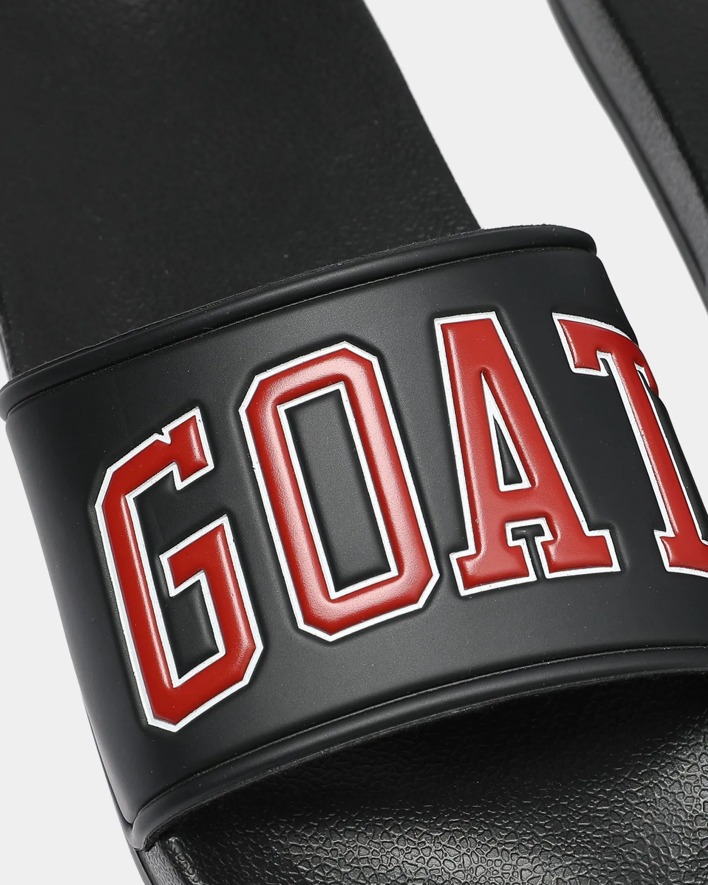 Goat Crew Arch Logo Slide Black/Red Trail Ease