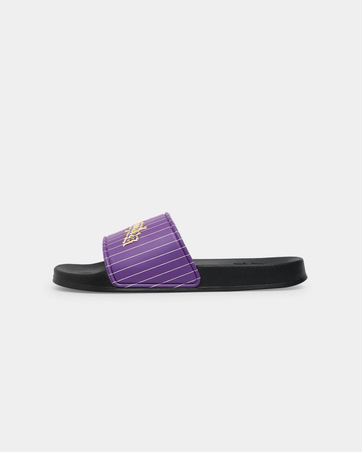 Ergonomic Travel Enthusiasts Goat Crew Los Angeles Slides Purple/Yellow
