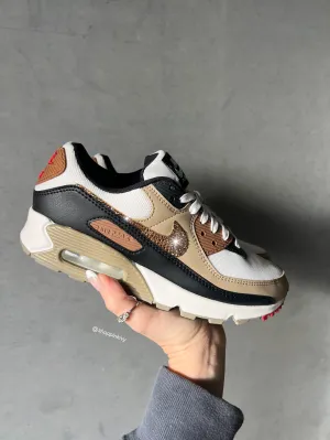 Gold Edition Swarovski Womens Nike Air Max 90 Rose Glow Everyday Routine