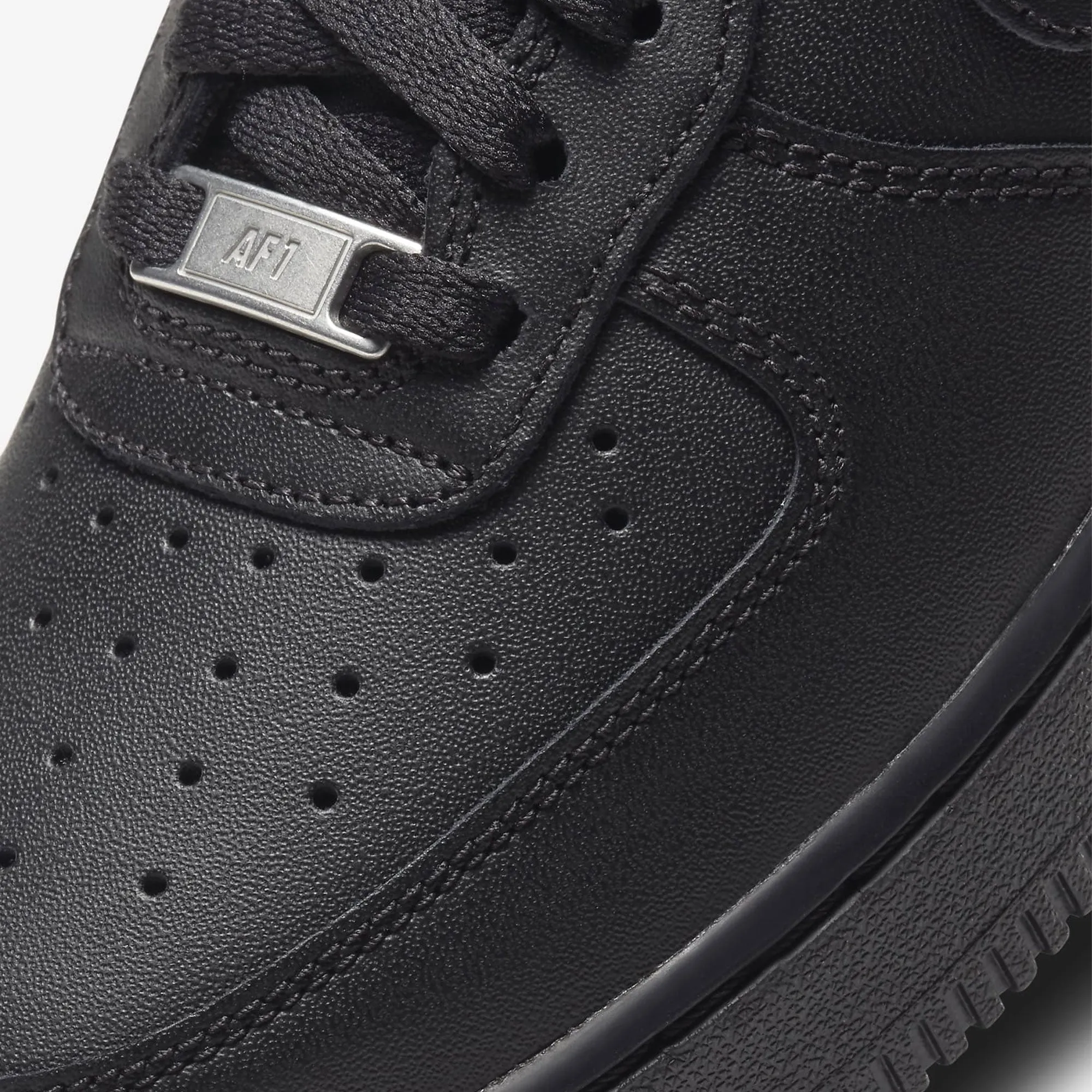 NIKE | AIR FORCE 1 '07 { BLACK/BLACK/BLACK Orthopedic Impact Zones