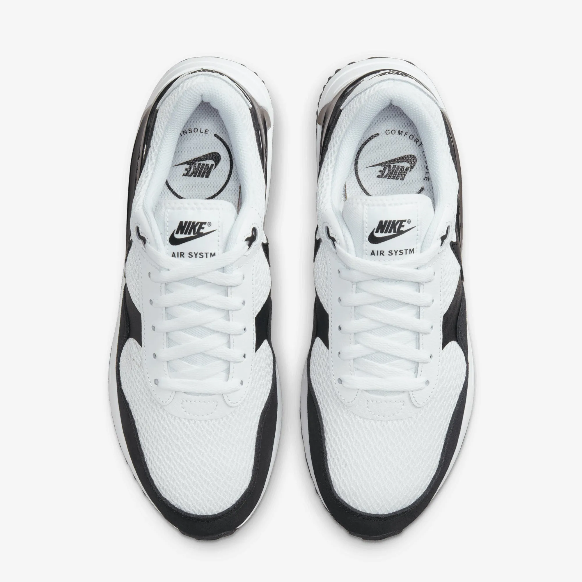 Oversized Tongue Nike | AIR MAX SYSTM { WHITE/BLACK-SUMMIT WHITE