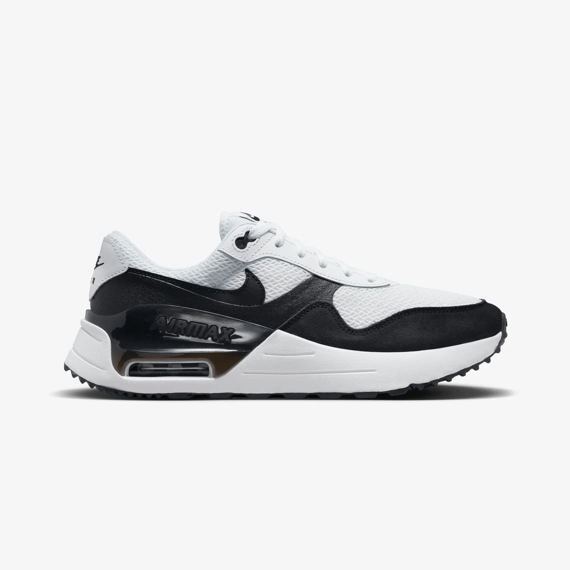 Nike | AIR MAX SYSTM { WHITE/BLACK-SUMMIT WHITE Cushioned Insole