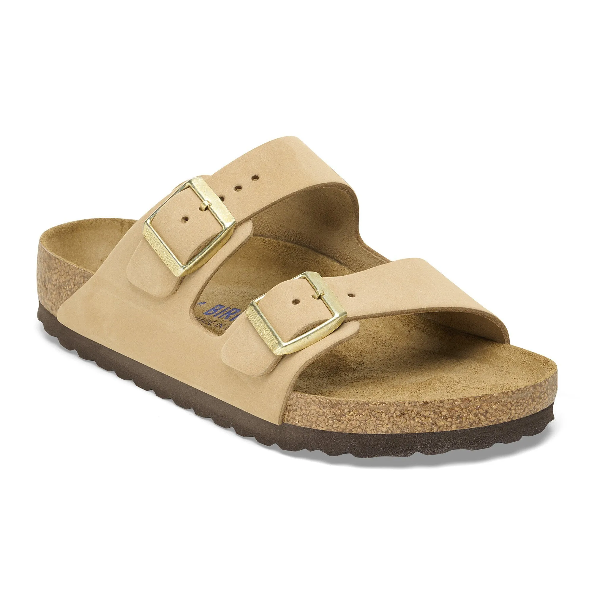 ARIZONA SOFT FOOTBED NUBUCK LEATHER - SANDCASTLE Skin Soft Fitness