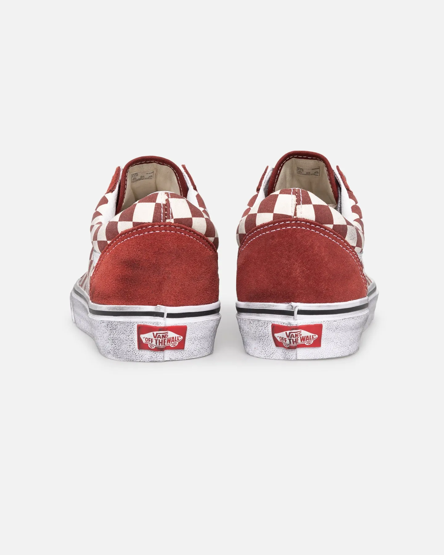 High Arch Vans Old Skool Stressed Red/White