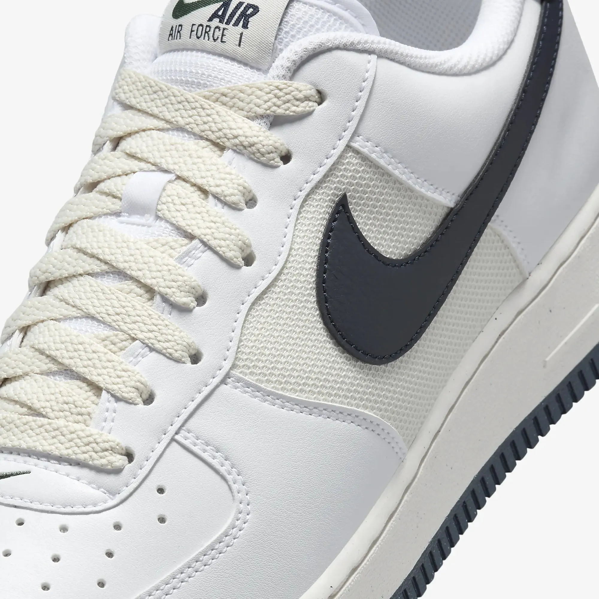 Tensile Barrier Tech Nike | AIR FORCE 1 '07 { WHITE/OBSIDIAN-FIR-PHANTOM