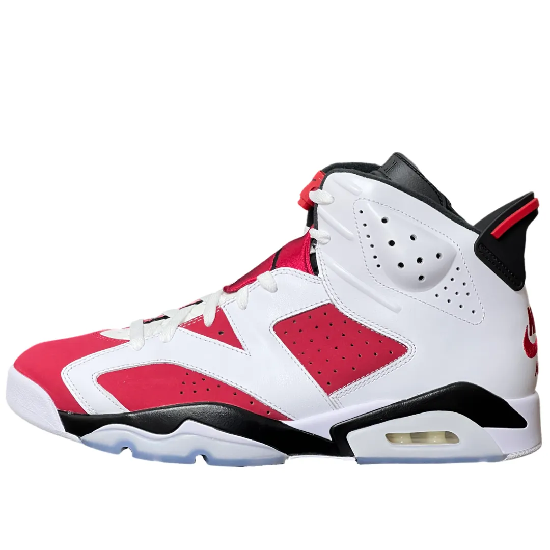 Nike Air Jordan 6 Carmine 2021 Stretchable Fabric Synthetic Leather Panels