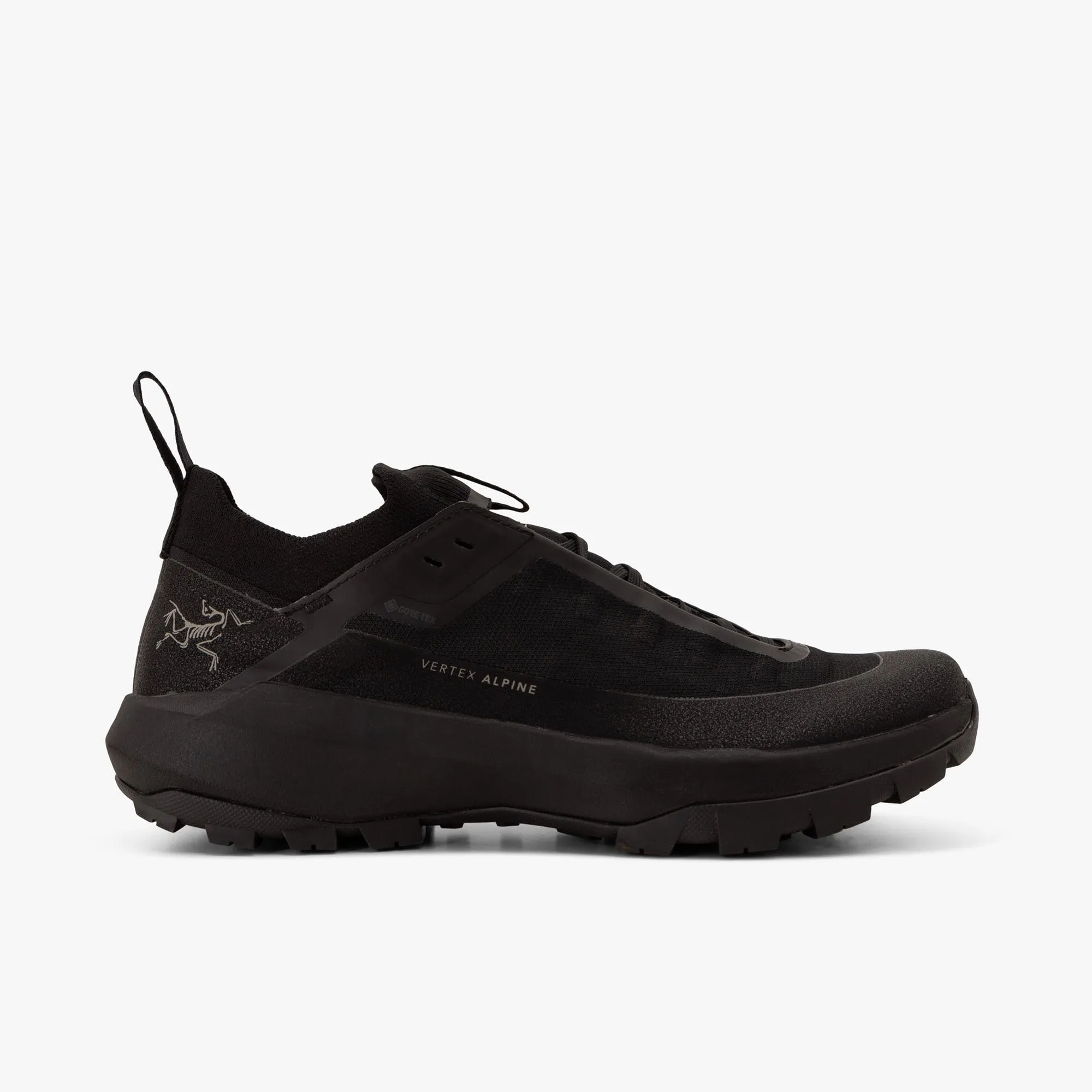 heel - support - mechanism - firmness shoes Arc'teryx Vertex Alpine GORE-TEX / Black / Black