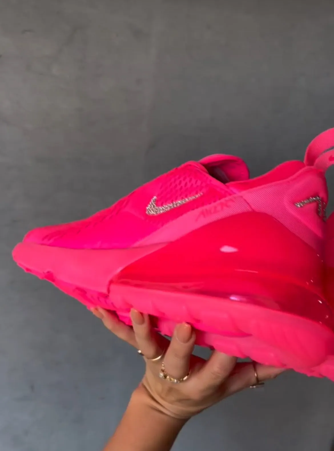 City Explorer Hot Pink Swarovski Women's Nike Shoes Air Max 270