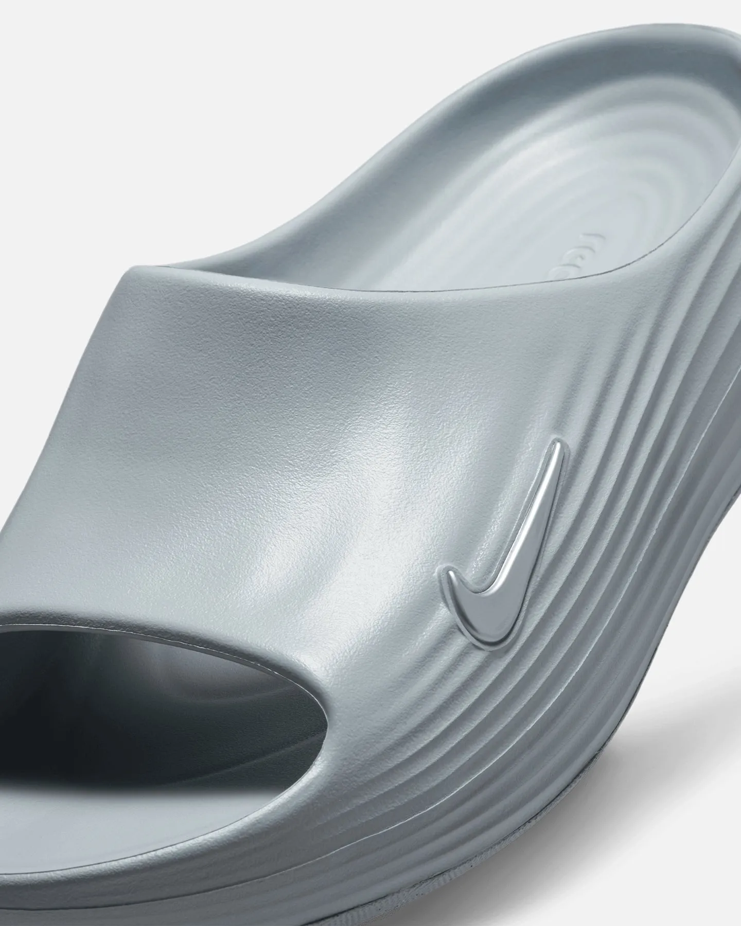 Curve Hug Form Ease Nike ReactX Rejuven8 Slides Grey/Grey