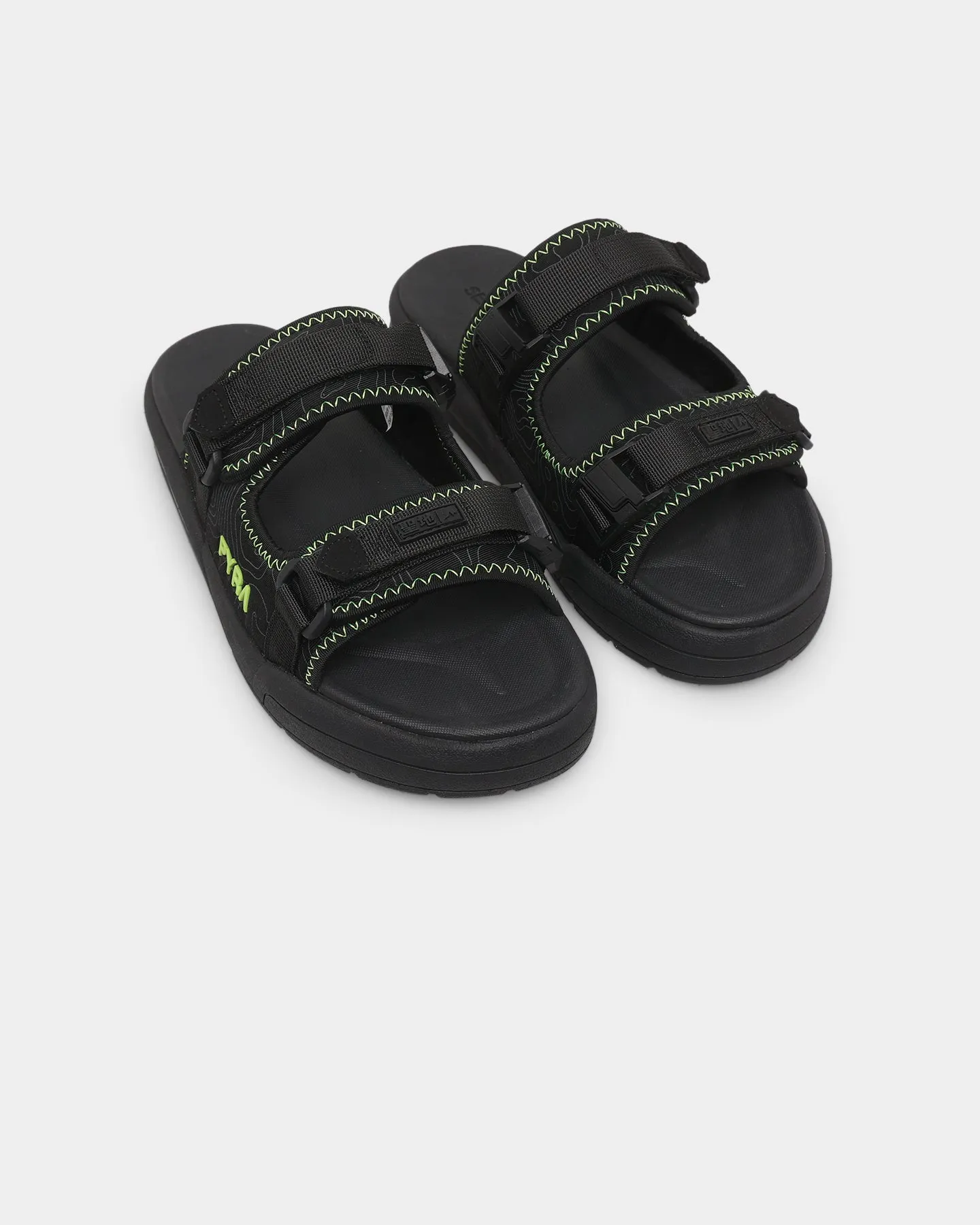 Seichi X PYRA Sandoru Ni Slides Black/Volt Any Path Sport Active