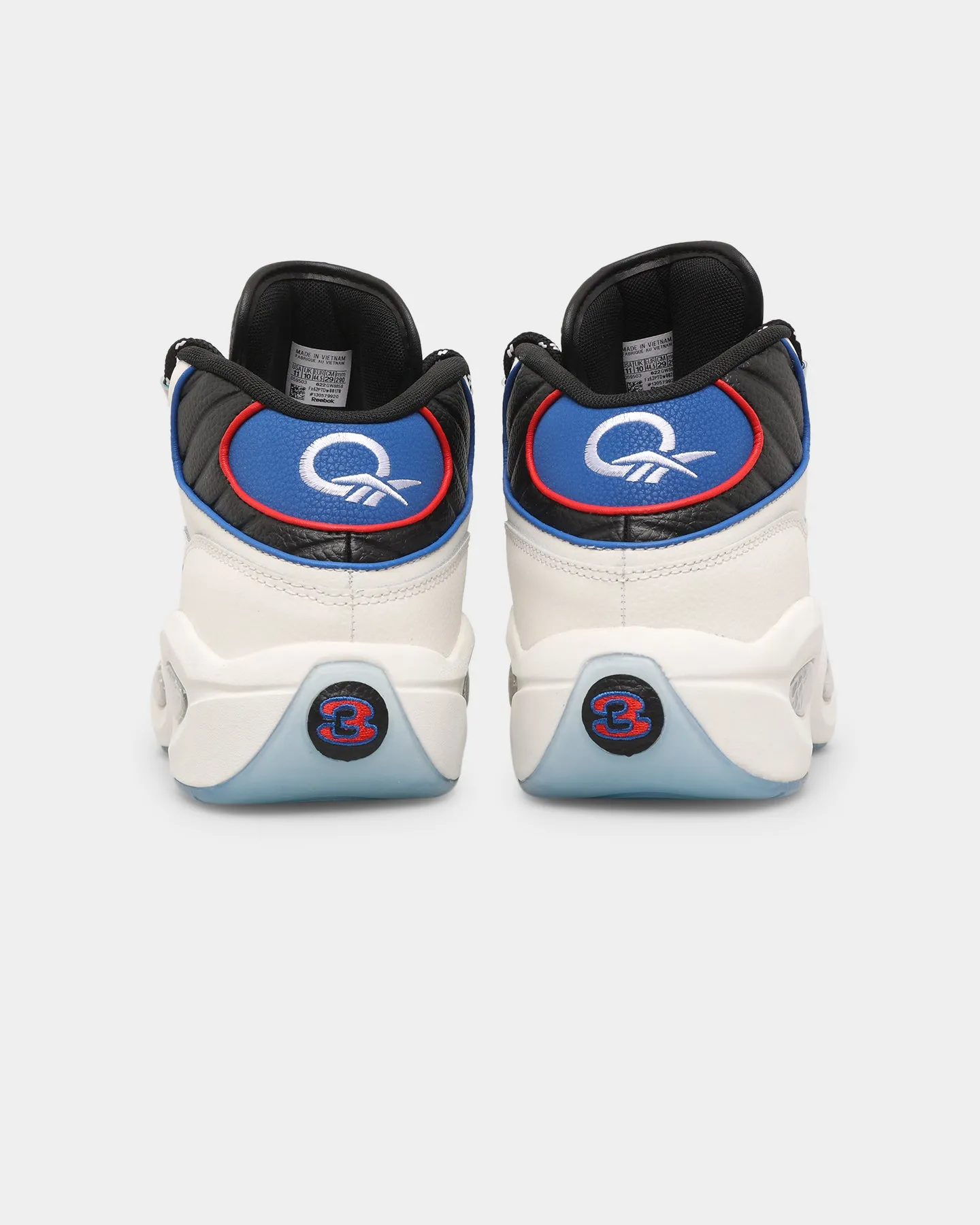 Reebok Question Mid Chalk/Black photo shoot