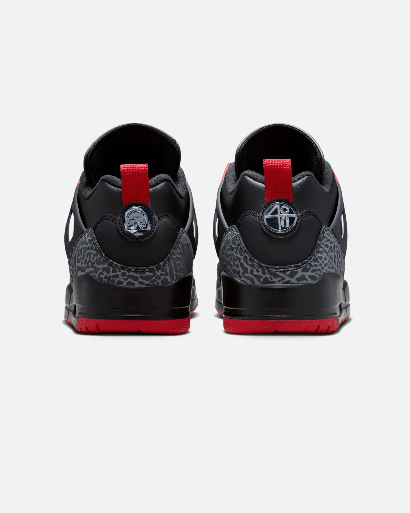Easy To Clean Feather Light Modern Commuters Jordan Spizike Low Black/Gym Red
