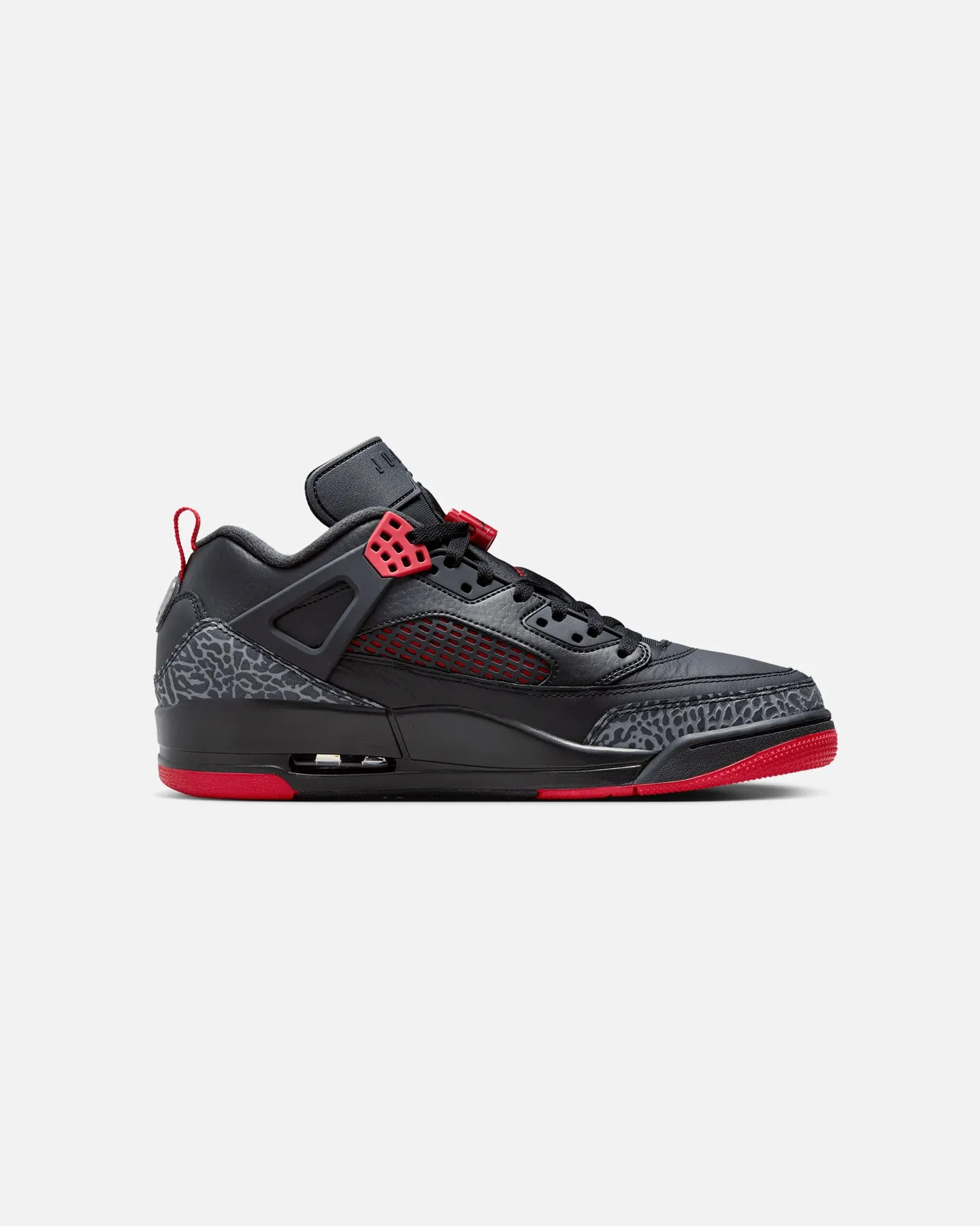 Jordan Spizike Low Black/Gym Red Step Light Rubber Sole