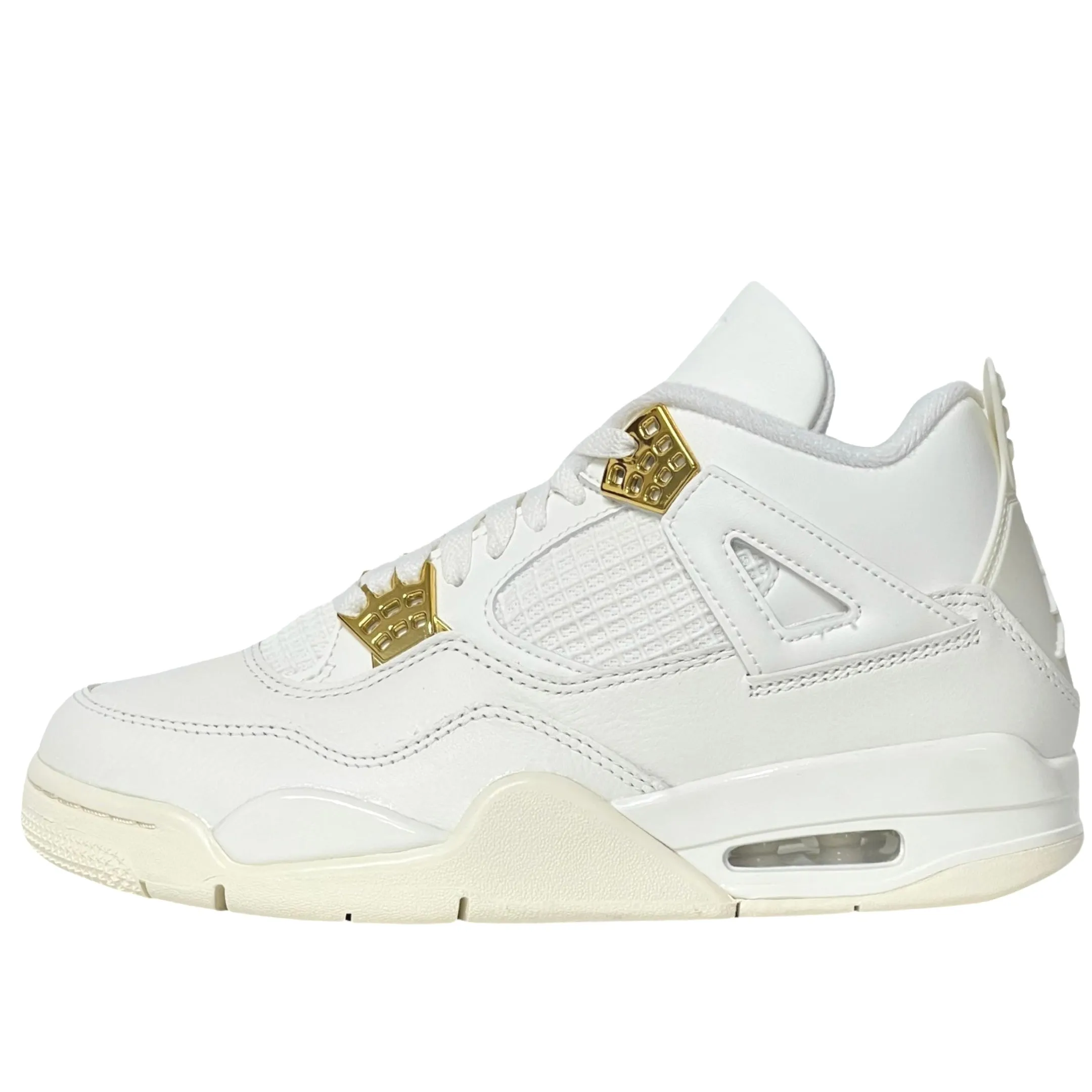 Mid   Top Style Odor Resistant Technology WMNS Nike Air Jordan 4 Metallic Gold