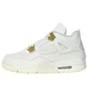 Mid   Top Style Odor Resistant Technology WMNS Nike Air Jordan 4 Metallic Gold