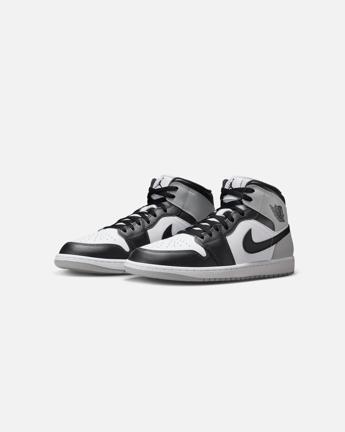 Jordan Air Jordan 1 Mid "Baron" White/Black/Smoke Grey Cushioned Walk urban vibe