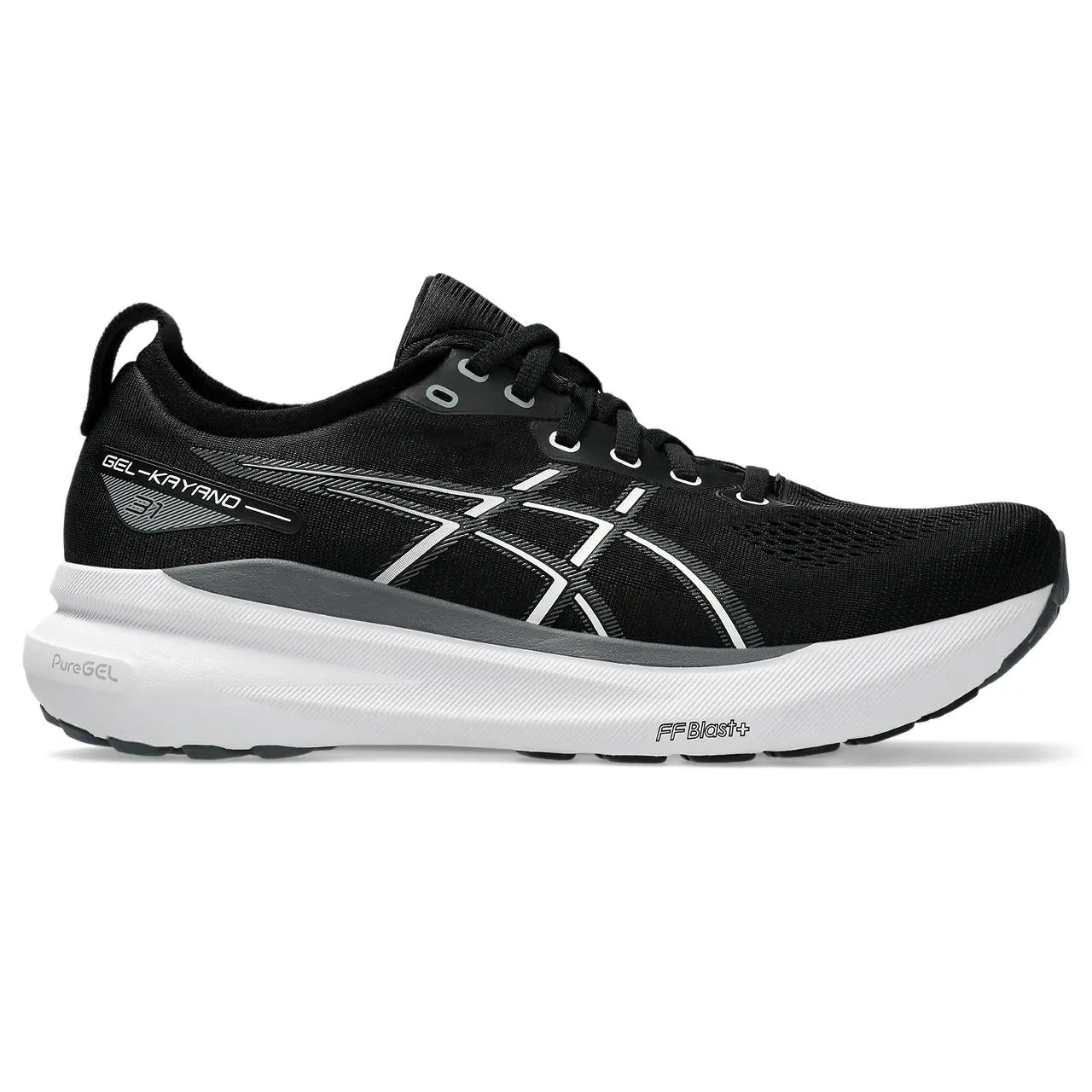 MEN'S KAYANO 31 - D - 002 BLACK/WHITE Craftsmanship