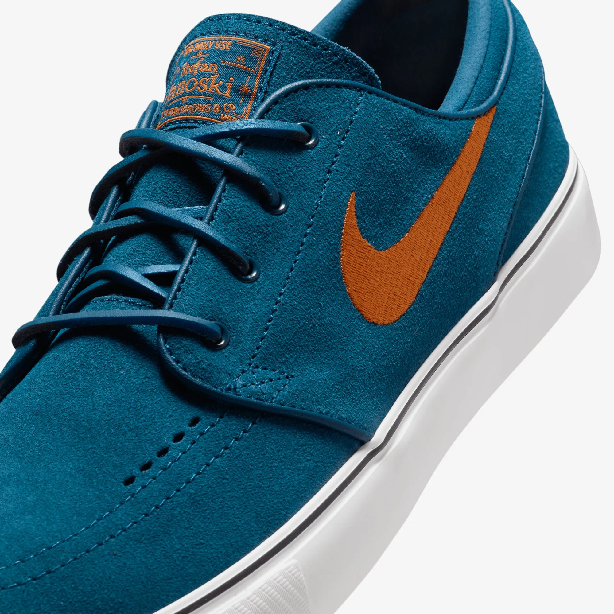 Nike | SB ZOOM JANOSKI OG  { BLUE FORCE/CAMPFIRE ORANGE-BLUE FORCE Decoupled Heel Construction Calm Fit