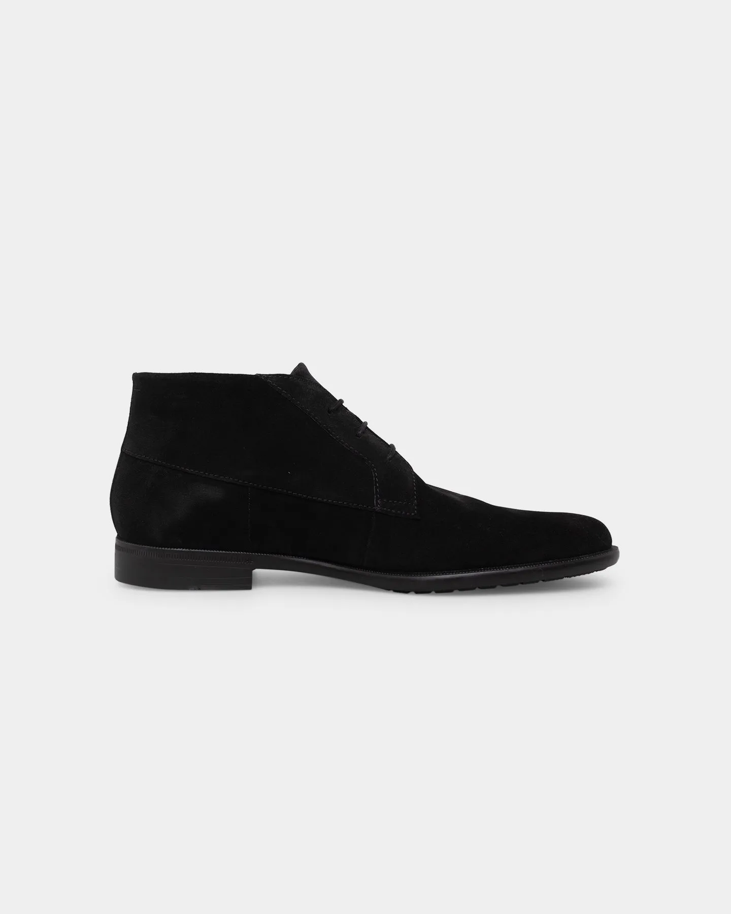 All Day Road Trip Hugo Boss Kyron Desert Suede Boots Black