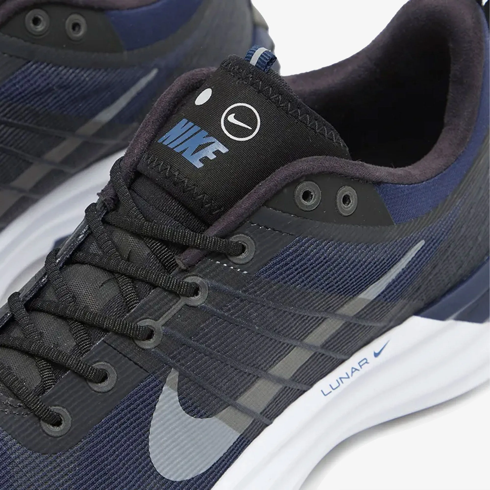 Active Use NIKE | LUNAR ROAM { BLACK/REFLECT SILVER-MIDNIGHT NAVY-WHITE