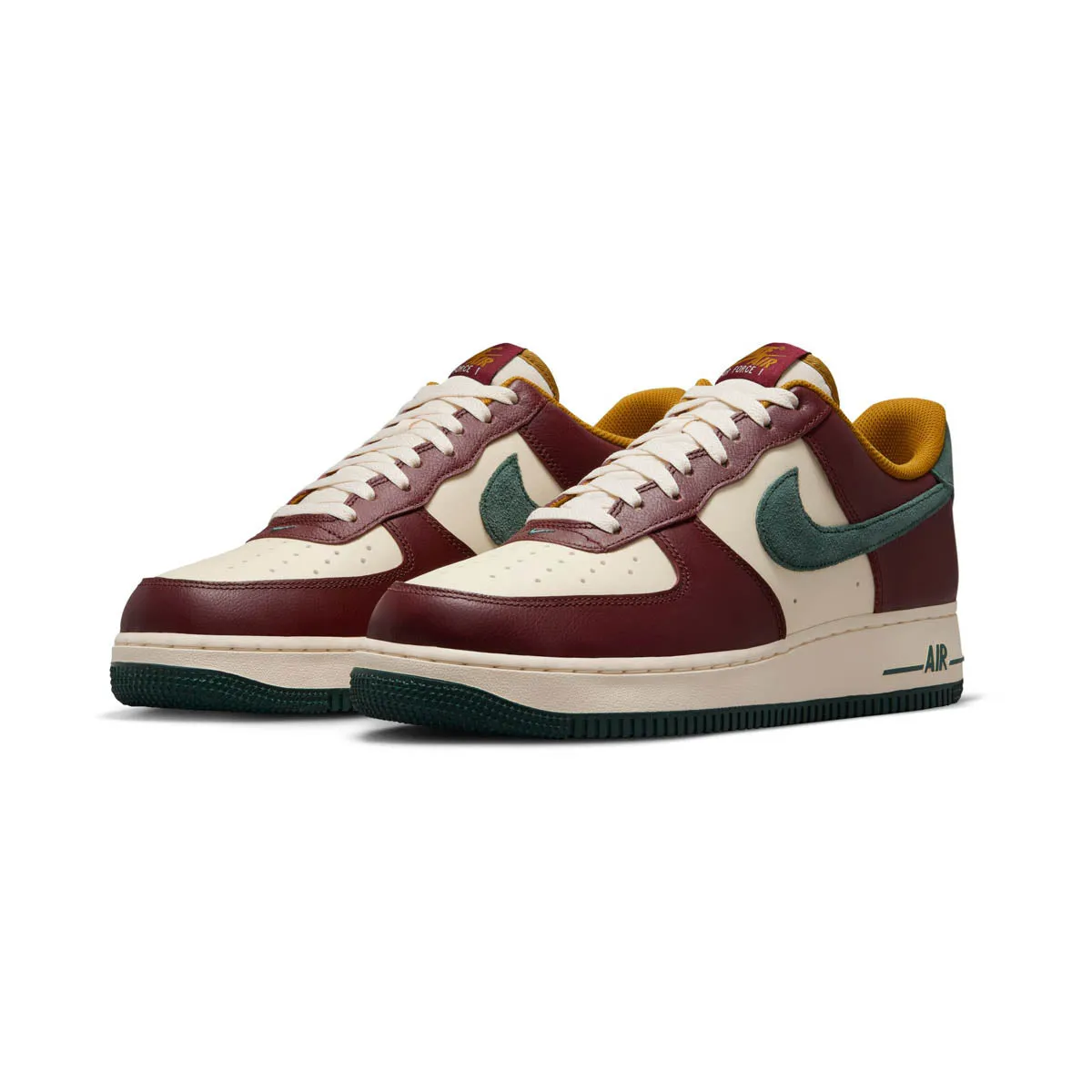 Nike Air Force 1 '07 LV8 'Dark Team Red Vintage Green' Men's Shoes Thermoregulating Inner Layer Abrasion resistant