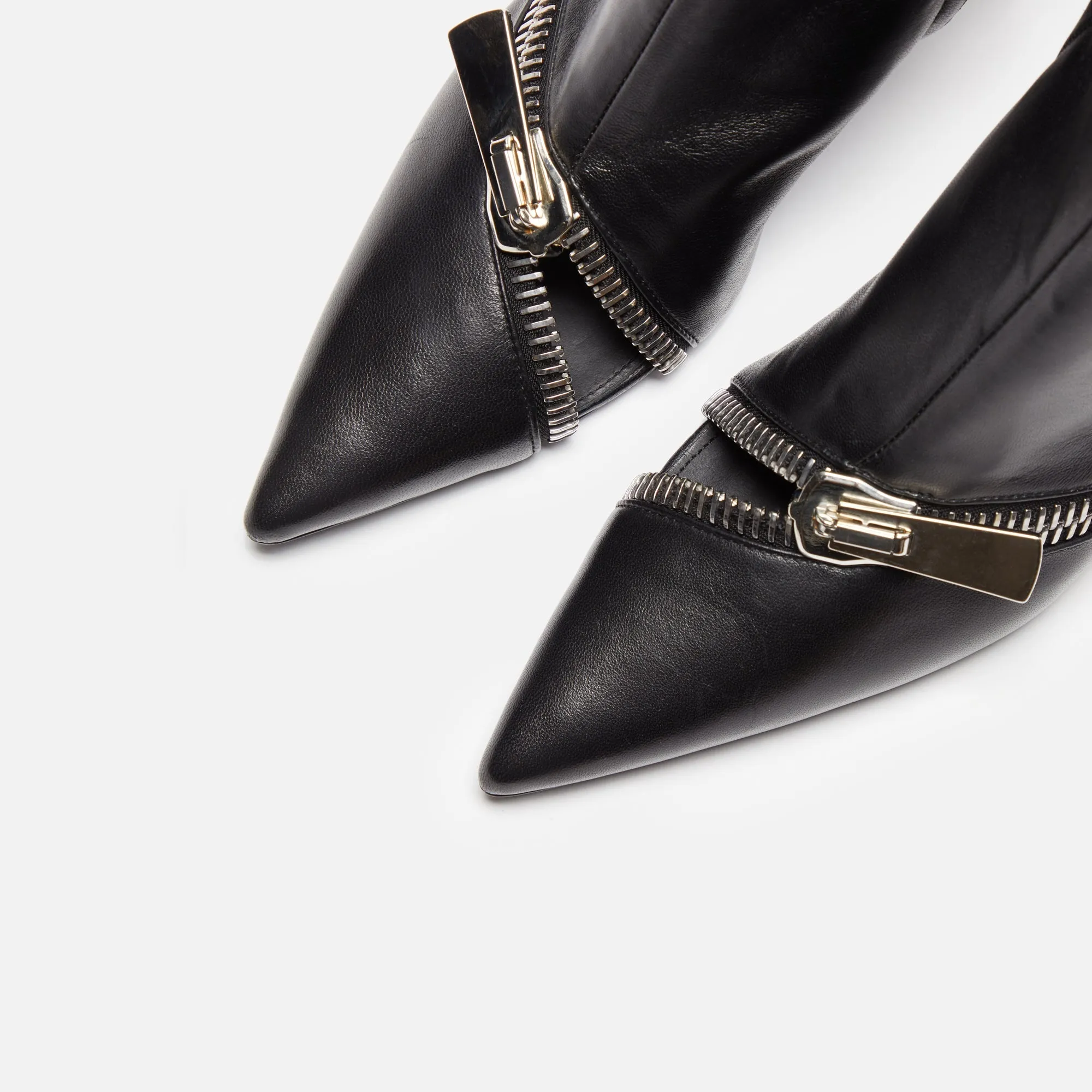 Anti-Friction Breathable Lining Coperni Zip Ankle Boot - Black